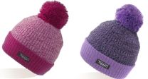 Girls Thermal Cable Knitted Bobble Hat Asstd Colours 60552