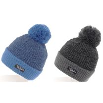 Mens Thermal Knitted Bobble Hat Asstd Colours 60491