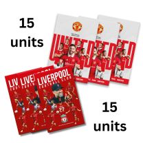 Official FC Liverpool & Manchester United Annuals 2025 Bundle  1 MULFC25